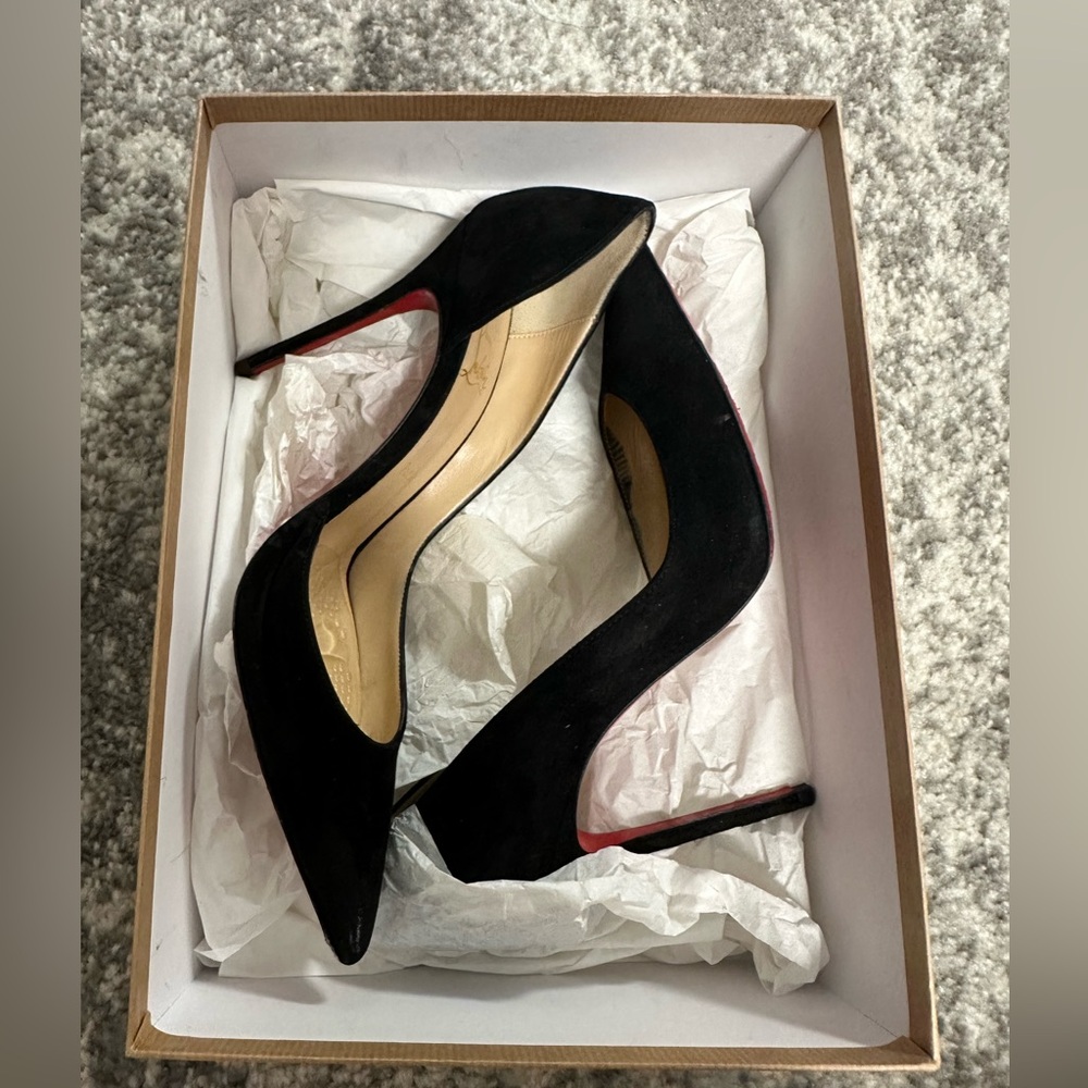 Christian Louboutin Iriza 100mm pumps  - Suede calf - black